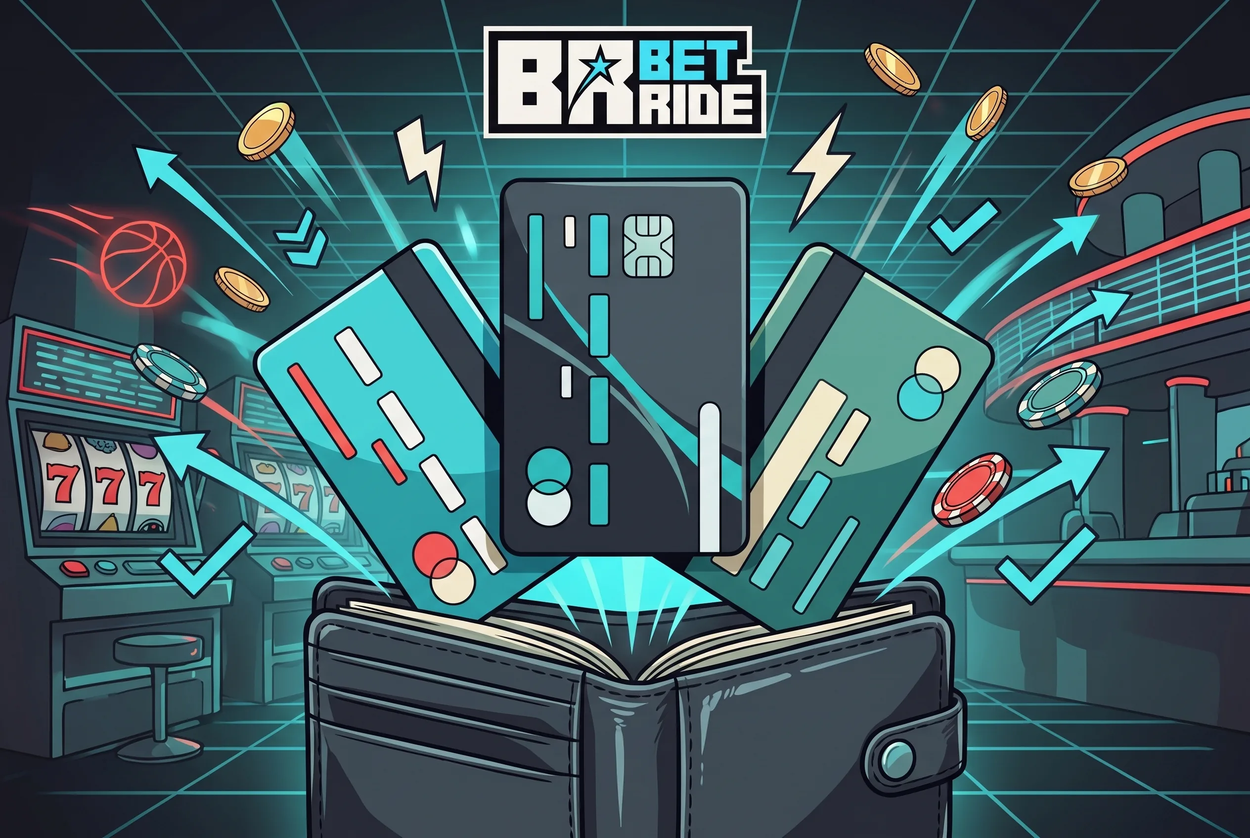 Betride Casino payment card artwork with the brand logo above